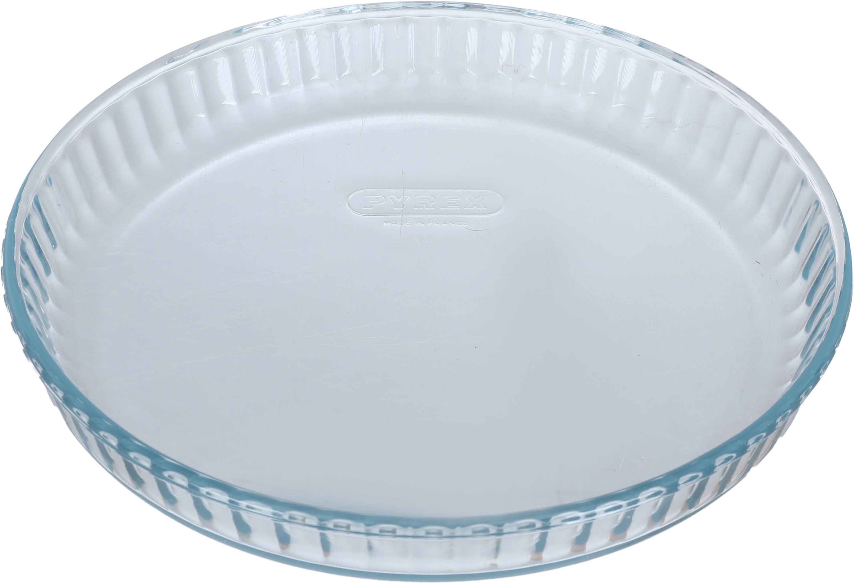 Pyrex glass cooking tray, 25 x 25 x 4 cm, round - clear product image 1