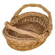 Al Saif Gallery Oval Wicker Serving Basket, 22 X 20 X 6 Cm - Beige product image 2