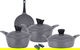 طقم قدور جرانيت تورنادو، 7 قطع - رمادي product image 1