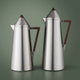 Al Saif Gallery Dana Thermos Set, 2 Pieces, 0.7/1 Liter, Glass Inner Material, Wooden Handle, Press Lid - Silver product image 1