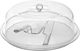 Al Saif Gallery Acrylic Cake Plate, 4 Pieces, With Clear Lid - Clear product image 1