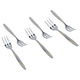 Al Saif Gallery steel sweet forks set, 6 pieces - silver product image 2