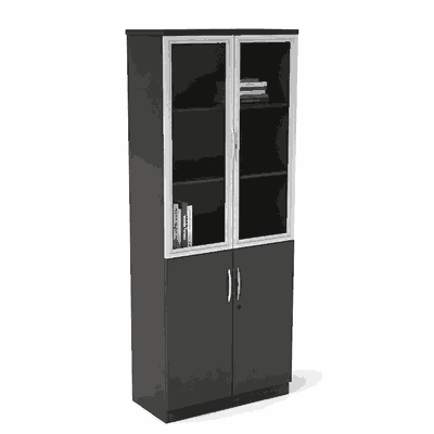 دولاب ملفات خشب، 200×80×40 سم - اسود product image 2