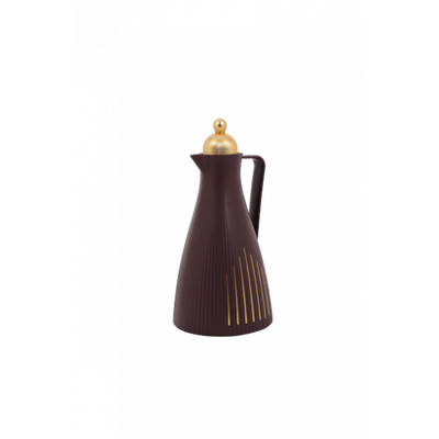 ترمس انسجام السيف غاليري، 1 لتر، حافظة داخلية زجاج حراري - عنابي product image 1