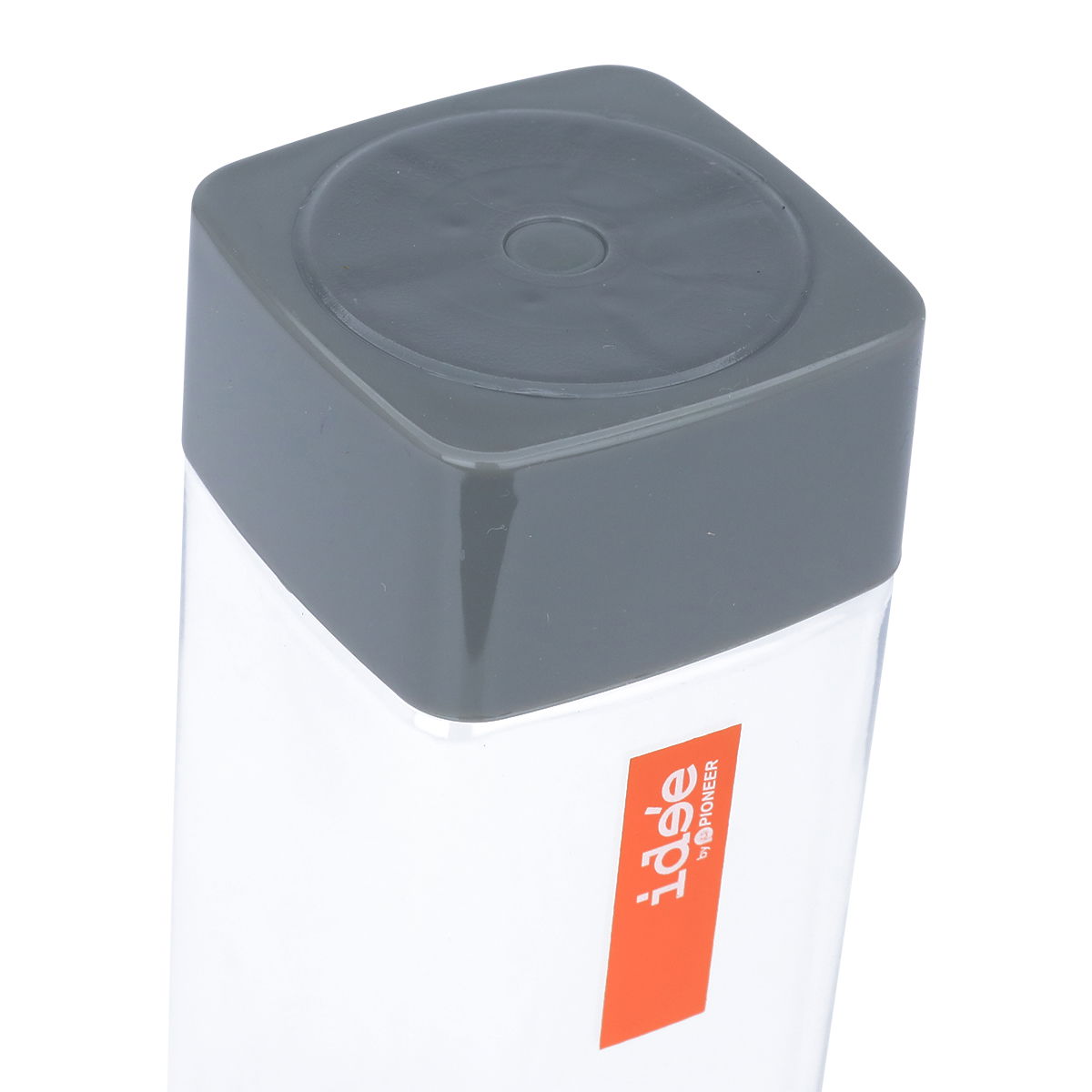 Al Saif Gallery plastic bottle, with a grey, square lid - transparent product image 3