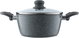 طقم قدور جرانيت بغطاء زجاج روكي، 9 قطع - رمادي product image 3