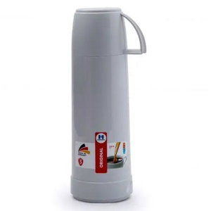 Alrhine Marcotec Thermos, 0.75 litres, thermal glass inner container, plastic outer shell - gray product image 2