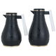 Al Saif Gallery Karam thermos set, 1/0.65 litre, Islamic pattern, thermal glass inner shell, plastic outer shell - black product image 3