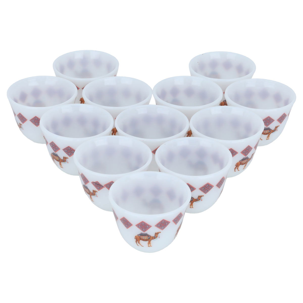 Al Saif Gallery Arabic coffee cups set, 12 pieces - white product image 2