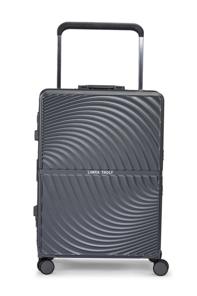 طقم شنط سفر بولي كربونات ليمرا، 2 مقاس، 4 عجلات، LMA-1913 - رمادي غامق product image 4