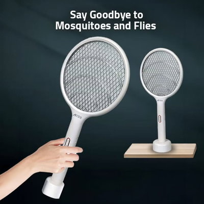 مضرب حشرات وبعوض 2×1 ارو، 8 واط، يعمل ببطارية، RO-P101SW - ابيض product image 4