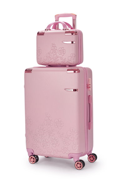 Limra ABS Luggage Set, 6 Sizes, 4 Wheels, 360 Degree Rotating, OT-3036 - Pink product image 2