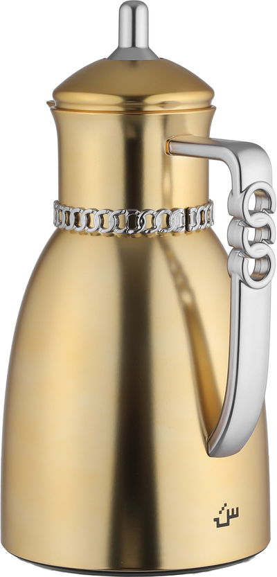 طقم ترامس بيان السيف غاليري، 0.7 / 1 لتر، 2 قطعة، حافظة داخلية زجاج حراري، يد فضي - ذهبي مطفي product image 3