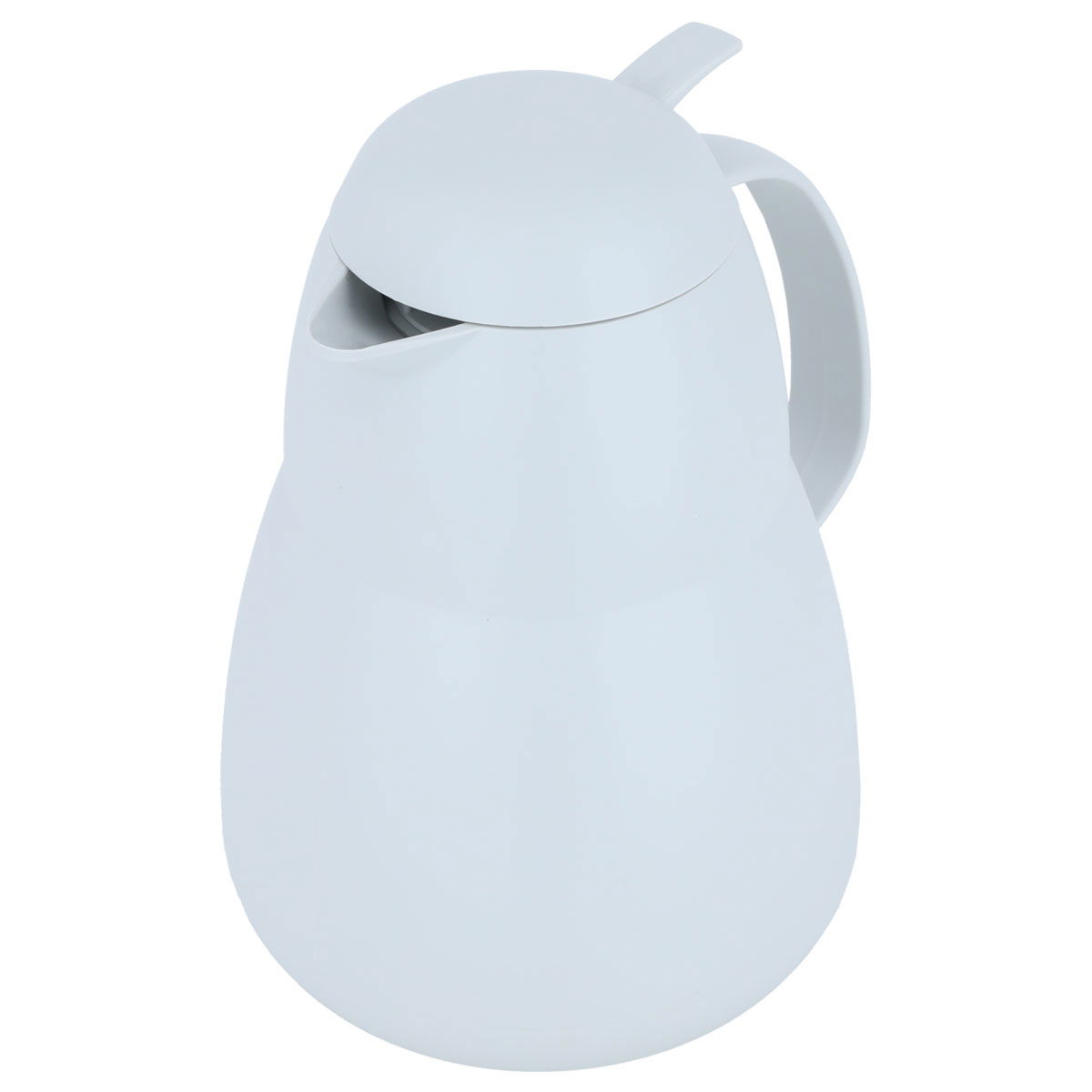 ترمس هيليوز، 1 لتر، حافظة داخلية زجاج حراري، هيكل خارجي بلاستيك - أبيض product image 2