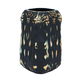 فازة زجاج رواد العائلة، 14 × 25 سم - أسود / ذهبي product image 1
