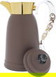 Al Saif Gallery Qamar thermos set, 1 liter, thermal glass inner container, steel outer shell - Cappuccino product image 4