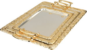 طقم طوفريات ستانلس استيل السيف غاليري، 3 قطع - فضي ذهبي product image