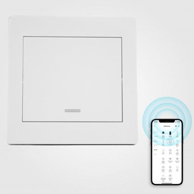 Norco Plus Smart Single Switch, 500W, Wi-Fi enabled, IP20 protection rating - White product image 4