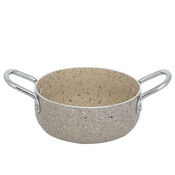 قدر جرانيت السيف غاليري، 12 سم، غطاء زجاج - بيج product image 2