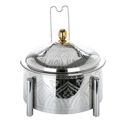 سخان طعام وعاء مزدوج وغطاء منقوش 8000 مل - فضي product image 2
