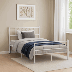 سرير حديد، 40×140×200 سم - أبيض product image 2