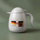 Al-Rhine thermos, 0.5 liters, compressor, thermal glass inner container, plastic outer shell - white product image 1