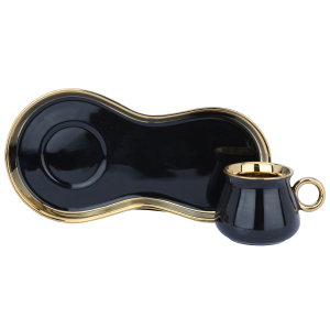 طقم فناجين قهوة تركي السيف غاليري، 12 قطعة - أسود product image