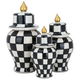 Al Saif Gallery Porcelain Vase Set, 3 Pieces - Black and White product image 1