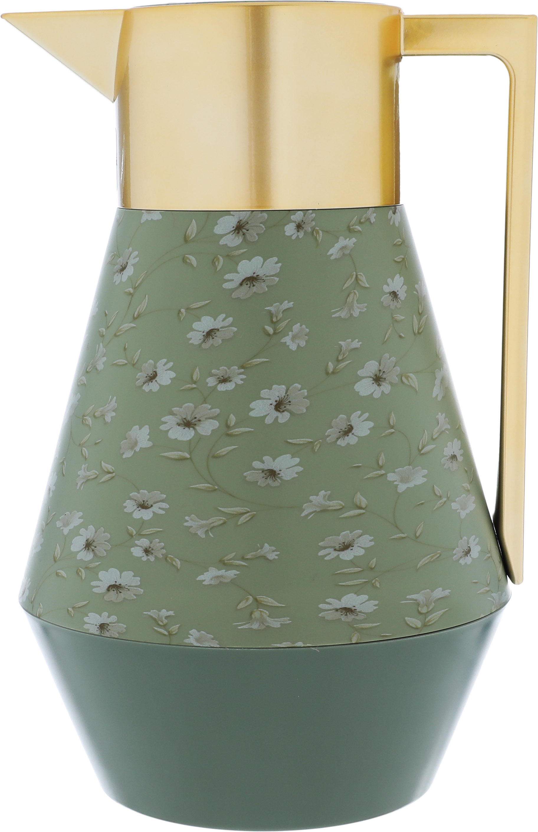 Everest Lydia ProThermos, 1 liter, colorful pattern, thermal glass inner shell, plastic outer shell - light gray product image