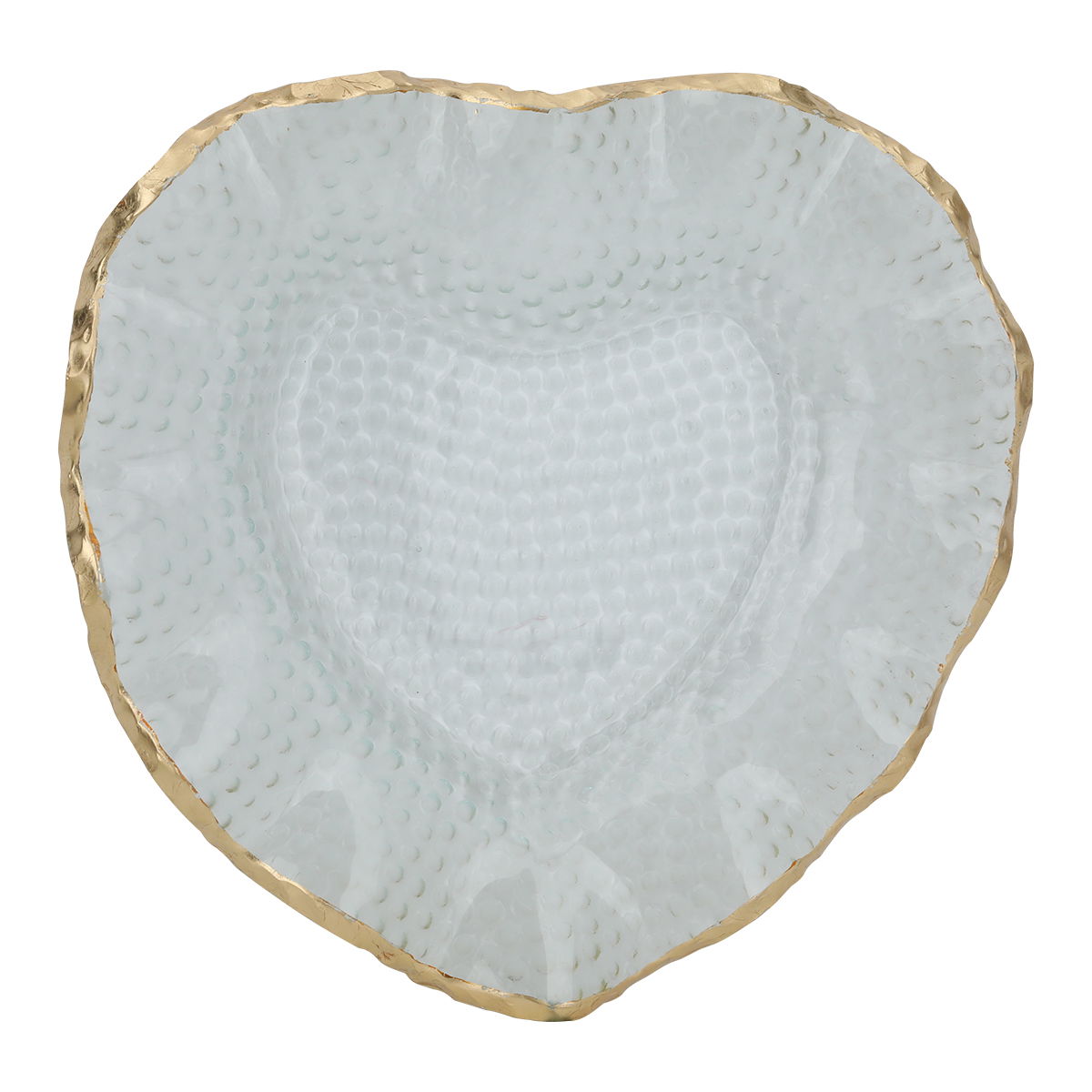 Al Saif Gallery Glass Sweet Dish, 28X29X3.6 Cm - White Golden product image