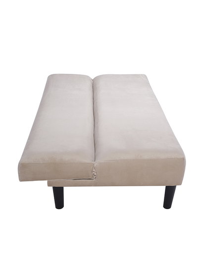 كنبة سرير خشب كندي باك كومفورت، 55×170×72 سم، قماش الجاكار - البيج product image 5