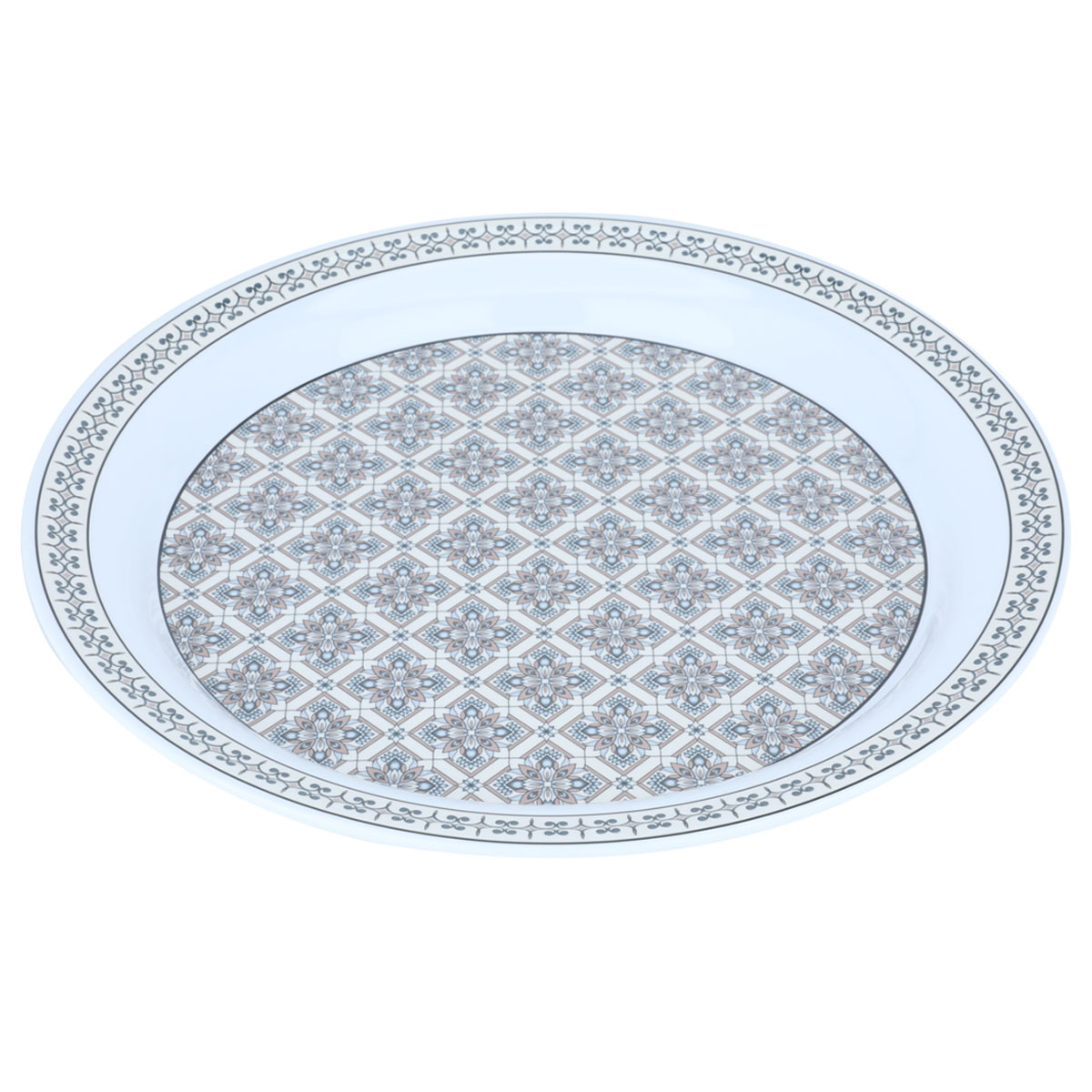 صحن دائري ميلامين السيف غاليري، 35×35 سم - متعدد الألوان product image