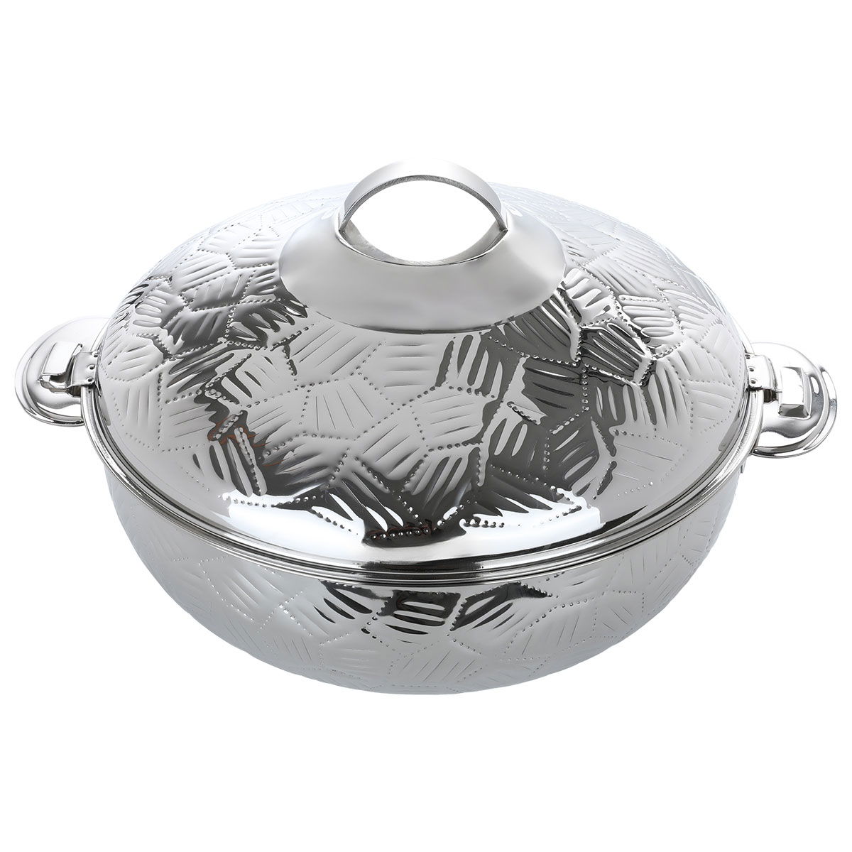 Steel Auric Food Container, 10 Liter, Embossed - Silver product image 2