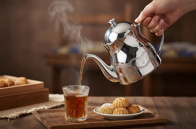 إبريق شاي استيل السيف غاليري، 0.6 لتر، منقوش - فضي product image 4