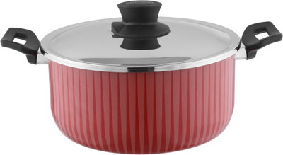 طقم قدور المنيوم تيفال نيوفلون، 4 قدور، 3 ملاعق - أحمر  product image 3