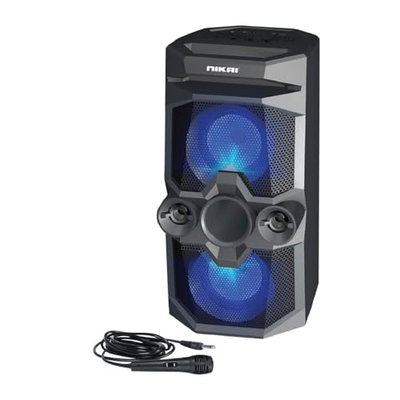 مكبر صوت لاسلكي نيكاي، 2500 ميلي امبير في الساعة، بلوتوث، 10×5 سم، NBTS100 - اسود product image 2