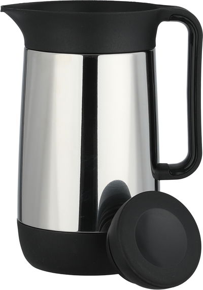 ترمس الماني هليوز، 0.6 لتر،حافظة داخلية زجاج، خدمة ذاتية - أسود فضي product image 4