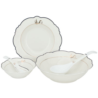 Al Saif Gallery Porcelain Dinner Set, 65 Pieces - White product image 4