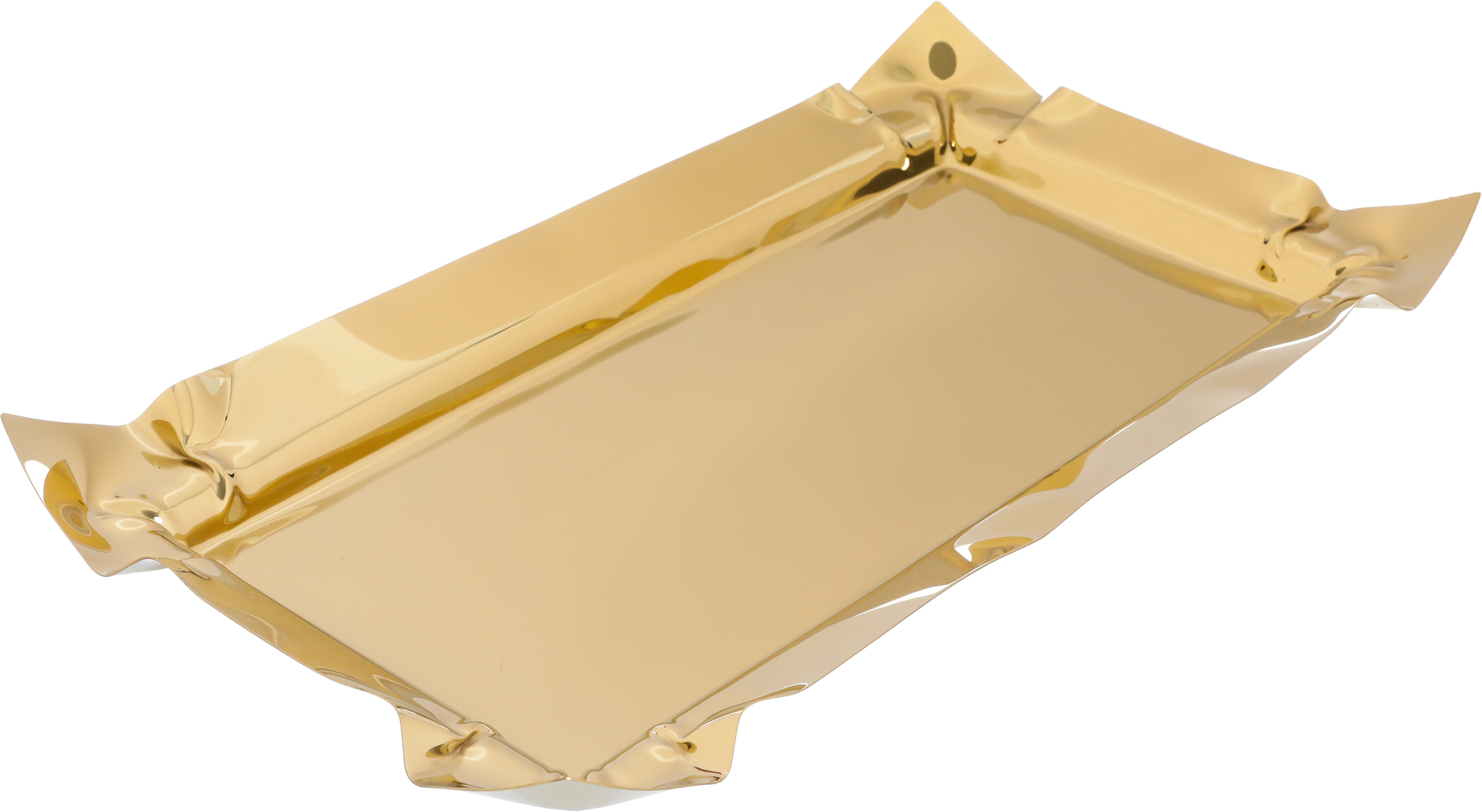 Tofaria Al Saif Gallery steel presentation, 52 x 28 x 4 cm, rectangle - gold product image 2