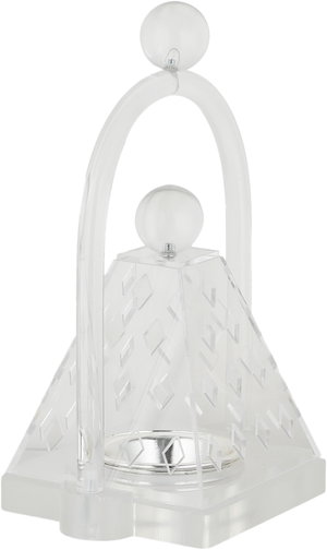 Al Saif Gallery Acrylic incense burner, 13x11x23 cm, pyramid shape - transparent product image 2
