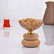 Al Saif Gallery wooden serving stand, circular - beige product image 3