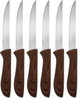 Al Saif Gallery steel serrated knife set, with handle, 6 pieces - brown product image 3