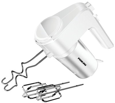 Electric Hand Mixer, 300W, 6 Speeds, NH787T2 - Silver White product image 1