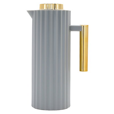 Timeless Rawaa Thermos, 1 liter, glass inner container, plastic outer shell - gray product image 1