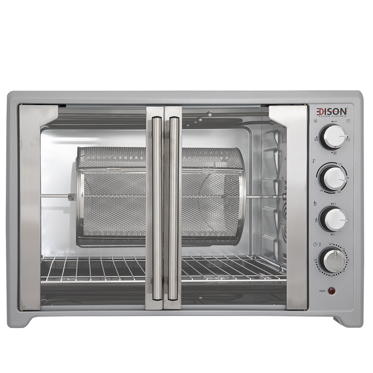 Edison Ty755Bcl Hummer Electric Oven With Steel Grill, 2800 Watt, 75 Liters - Silver product image 2