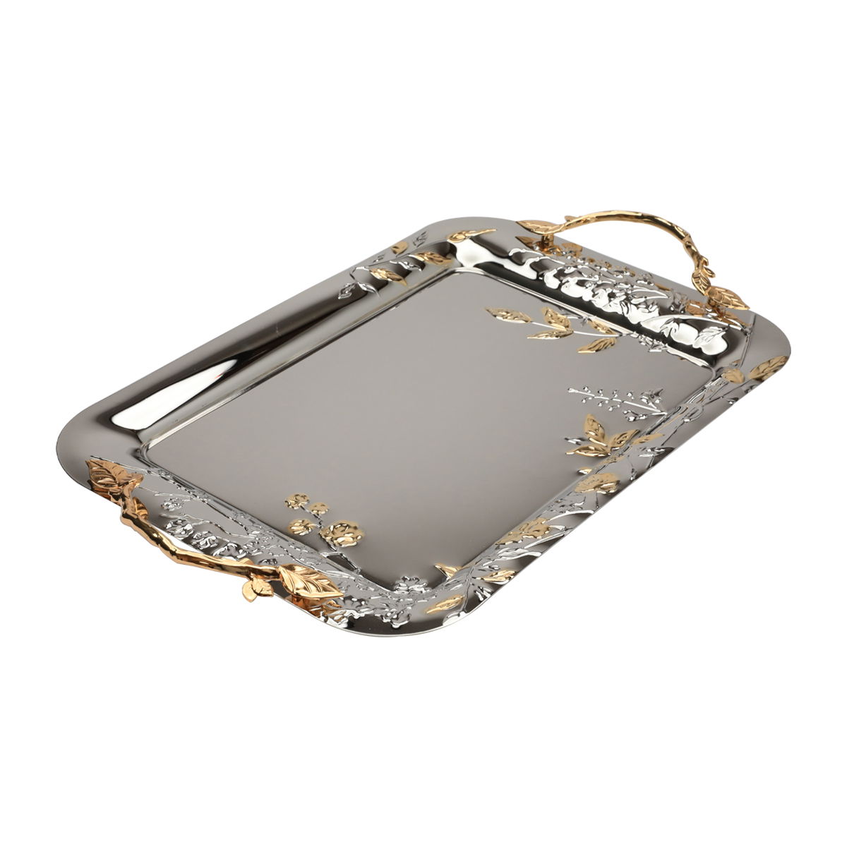 Al Saif Gallery steel topper set, 3 pieces - silver product image 2