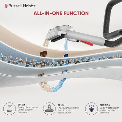 مكنسة كهربائية سبوت اواي راسل هوبز، 450 واط، 1080 مل، تعمل بطارية، W05 - احمر فضي product image 6