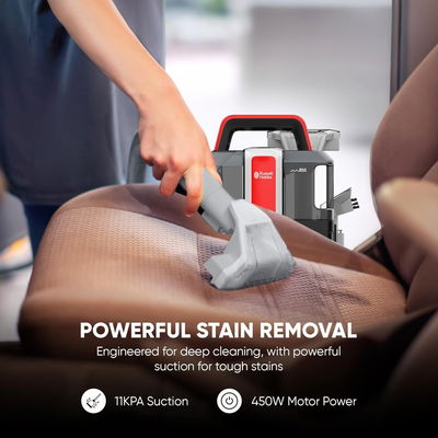 مكنسة كهربائية سبوت اواي راسل هوبز، 450 واط، 1080 مل، تعمل بطارية، W05 - احمر فضي product image 4