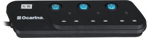 توصيلة كهرباء اوكارينا، 5 متر، 3 مخارج، OCREX3W53M5K - اسود product image 2