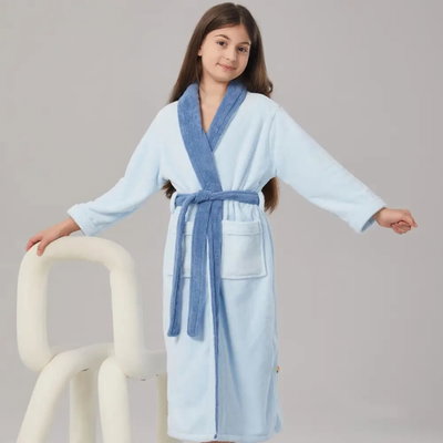 روب اطفال كورال فليس ريفي، 90×35 سم - سماوي product image 20